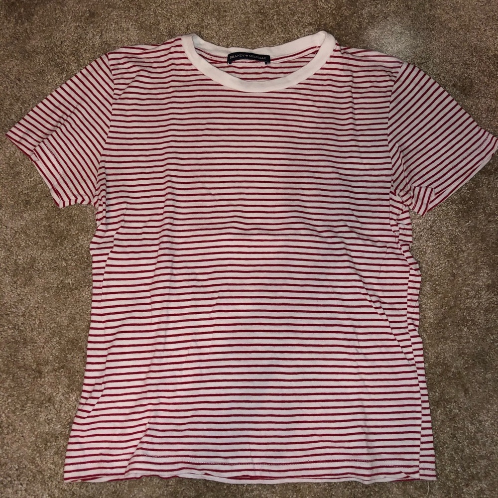 striped brandy melville shirt